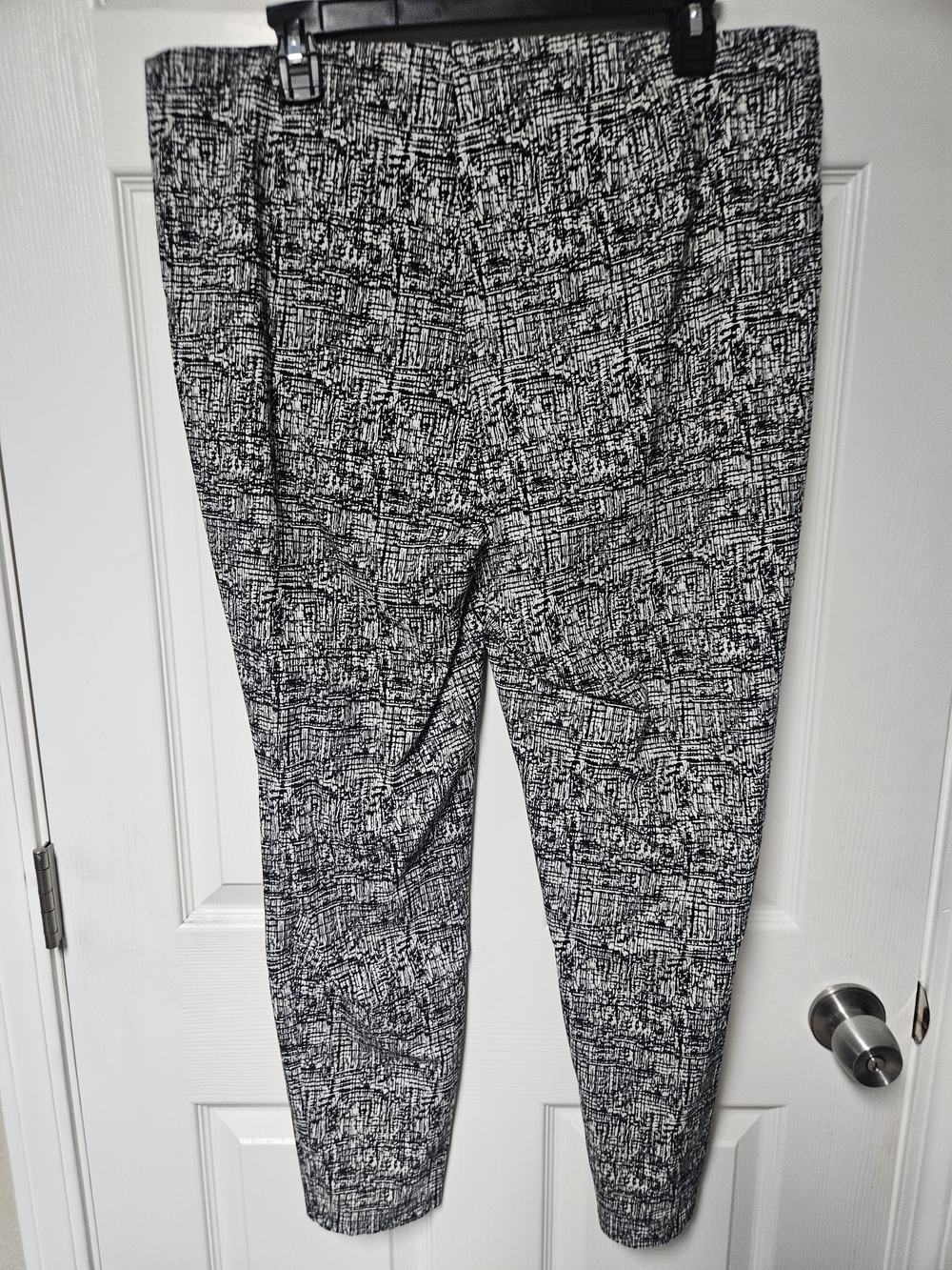 89th & Madison Black and White Patterned Pants - Picture 4 of 4